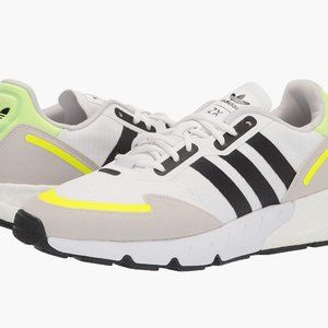 adidas Originals Mens ZX 1K Boost White Solar Yellow, 9